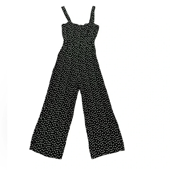 Reformation Spades Square Neck Wide Leg Jumpsuit in Flores Daisy Ditsy Floral - Picture 6 of 16